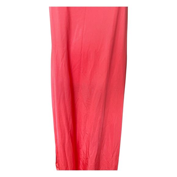 Annique Rosa Puleo Szule Maxi Night Gown Keyhole Cut Out Pink Coral Sz M - Picture 3 of 13